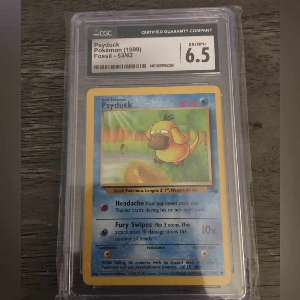 Graded Psyduck Pokémon Card (1999) - CGC 6.5